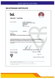 BSI Certificate